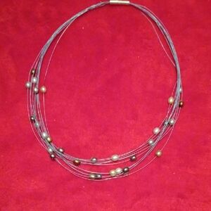 Chic Multicolor Pearl Necklace